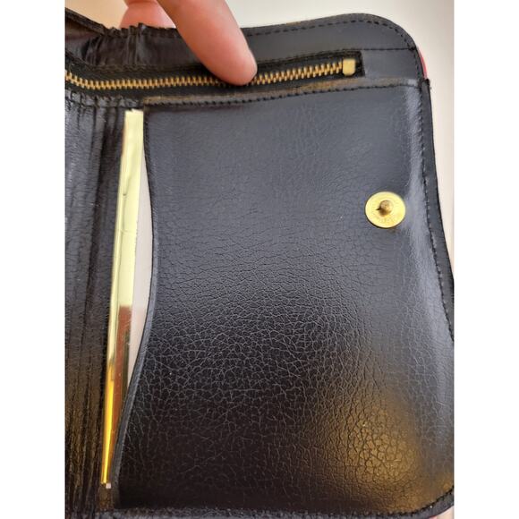 Vintage Carter Leather Wallet Black Red w Box Greenwich Village NY NOS - Picture 16 of 16